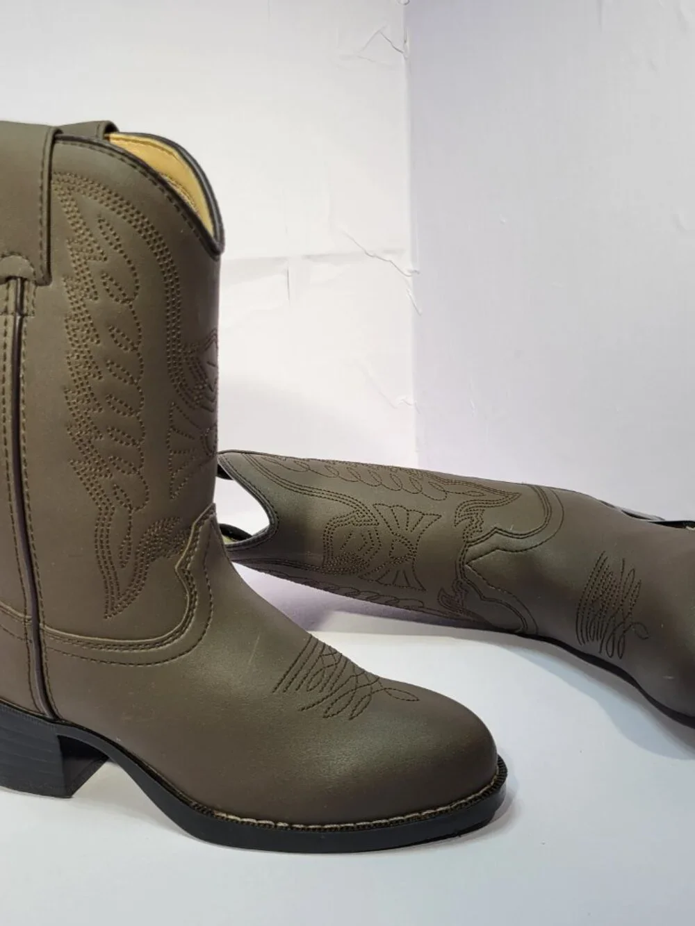 Durango Eagle Kid's Size 13D US Brown Leather Western Cowboy Boots BT804